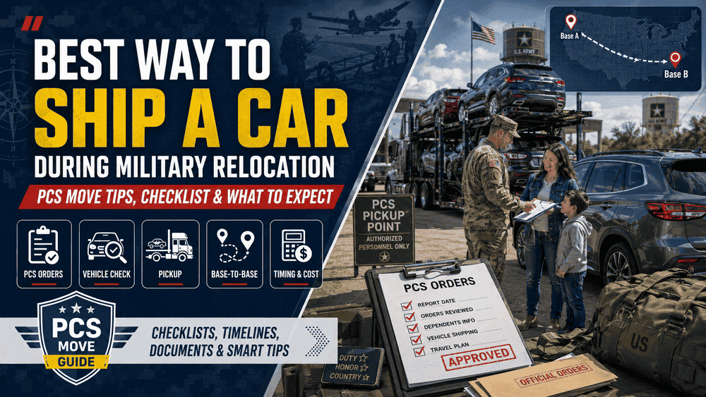 Best Way to Ship a Car During Military Relocation