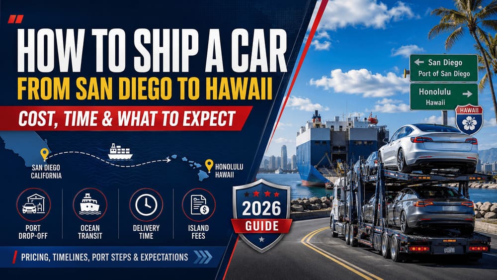 How to Ship a Car from San Diego to Hawaii: Cost, Time, and What to Expect