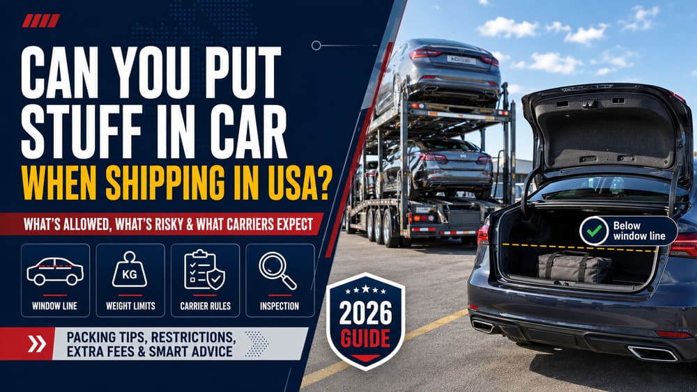 Can You Put Stuff in Car When Shipping in USA?