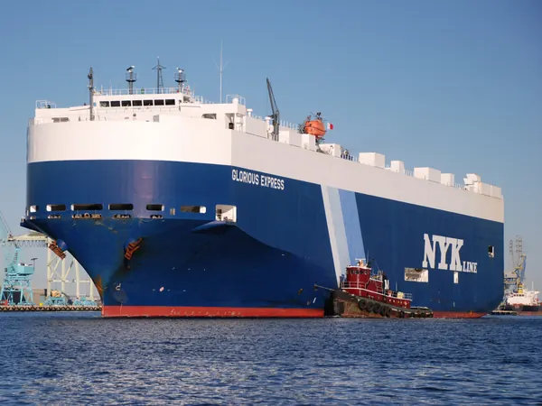 NYK car carrier ship Glorious Express berthed at JAXPORT in Jacksonville