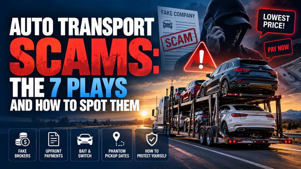 Auto Transport Scams- The 7 Plays and How to Spot Them