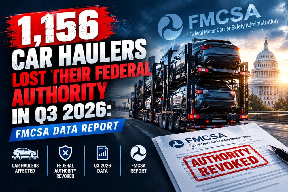 1,156 Car Haulers Lost Their Federal Authority in Q3 2026- FMCSA Data Report