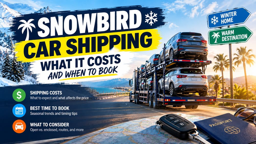 Snowbird Car Shipping: What It Costs and When to Book
