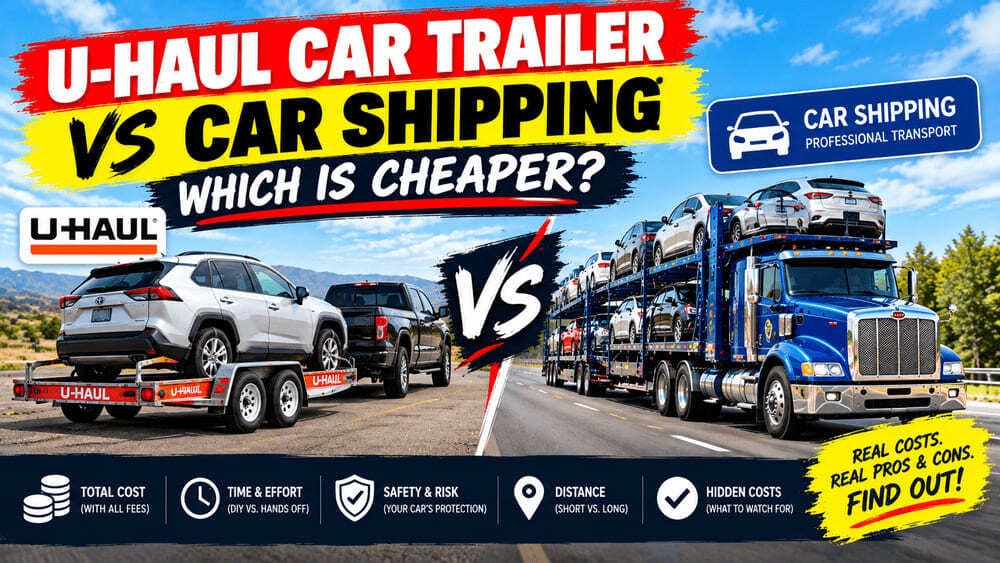 U-Haul Car Trailer vs Car Shipping